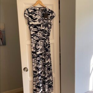 Reformation Black and White Maxi Dress